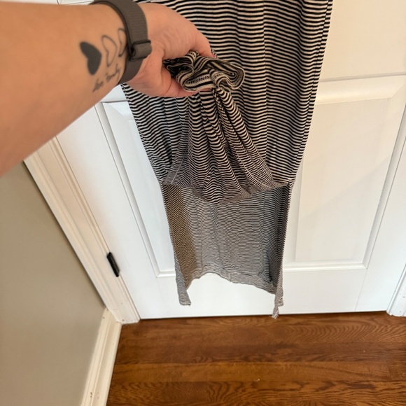 New! Rag & Bone Michal Midi Muscle Dress Navy Stripe 45274 - Picture 6 of 12